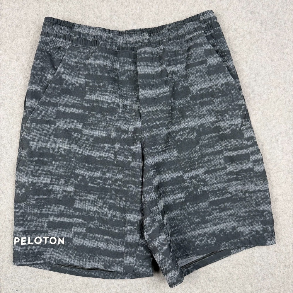 Lululemon Shorts Mens M Peloton Gray Pace Breaker 9" Lined Sweat-Wicking Sports